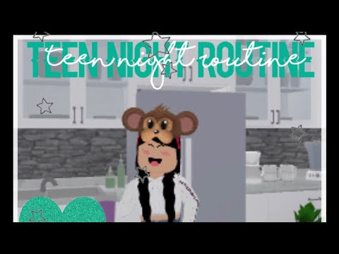 Teen Night Routine💞//roblox Bloxburg - YouTube