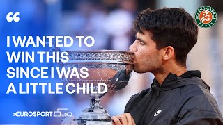 Carlos Alcaraz completed his childhood DREAM by winning French Open Title 🥹 🏆