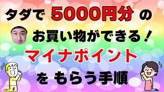 5000円分の買い物がタダでできるマイナポイントの取得方法と不正な出金されない裏ワザ