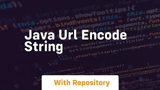 java url encode string