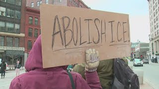 Locals gather in Portland to protest U.S. Immigration \u0026 Customs Enforcement in the state