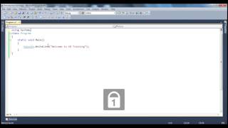 Part 1 C# Tutorial Introduction avi