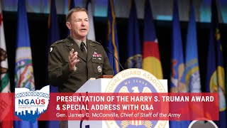 Presentation of the Harry S. Truman Award \u0026 Special Address from Gen. James C. McConville