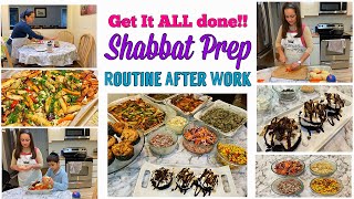 Get it ALL Done! Shabbat Prep Routine After Work || Working Mom Shabbat Prep |Orthodox Jewish Mom