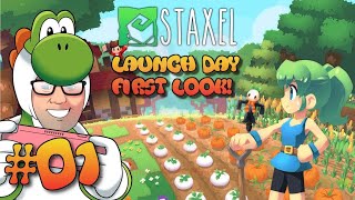 GIVEAWAY! Staxel First Look - Nintendo Switch - Launch Day Part 1