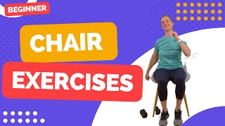 45 minute CHAIR EXERCISES for SENIORS with Cardio, Strength, Balance and Stretching