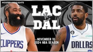 Dallas Mavericks vs LA Clippers Full Game Highlights | Nov 10 | 2024 NBA Season