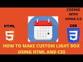 How to make custom Date Input using html and css 📅