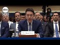 TikTok CEO Shou Chew makes opening remarks before House lawmakers during hearing on privacy concerns