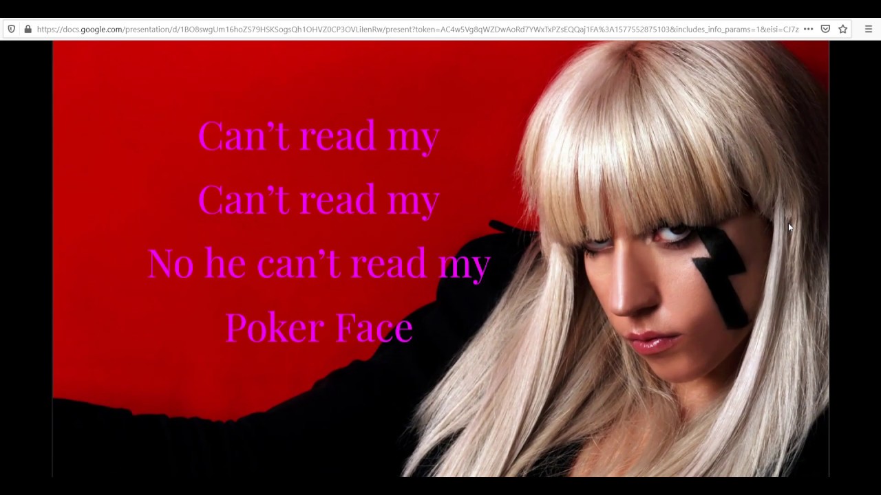 Poker Face Lyrics-Lady GaGa - YouTube