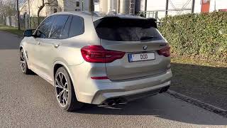 BMW F97 X3 M - DOWNPIPES \u0026 STAGE 2 SOUND - 700 HP !