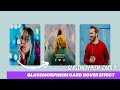 Responsive Glass Morphism Card Hover Effect | Glassmorphism UI Design