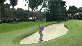 Sergio Garcia plays No. 13 from No. 10 and saves par at Northern Trust