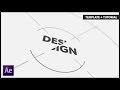 Minimal Title Logo Reveal Animation in After Effects - After Effects Tutorial (Free Template)