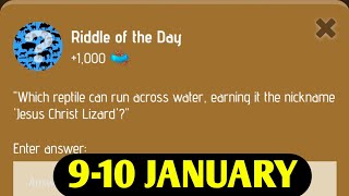 Riddle Of The Day Zoo 9-10 January | Zoo Riddle Of The Day Code | Riddle Of The Day Zoo