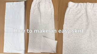 Making a very easy midiskirt.