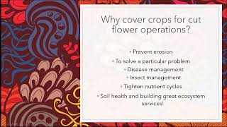 Cut Flower Short Course - Cover Crops with Dr. Krista Jacobsen