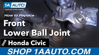 How to Replace Front Lower Ball Joint 06-11 Honda Civic