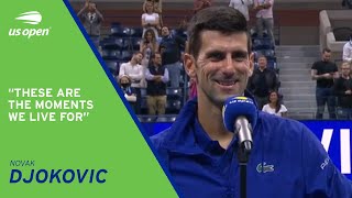 Novak Djokovic On-Cout Interview | 2021 US Open Semifinal