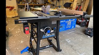 Delta 10-in Contractor Table Saw / How to unbox and assemble/ Model #36-725T2