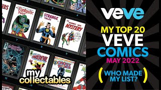 My TOP 20 VEVE NFT Comics List! The Top Individual Comics in the App!