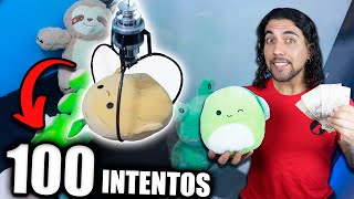 ¡JUEGO 100 INTENTOS EN LA MÁQUINA DE GARRA!