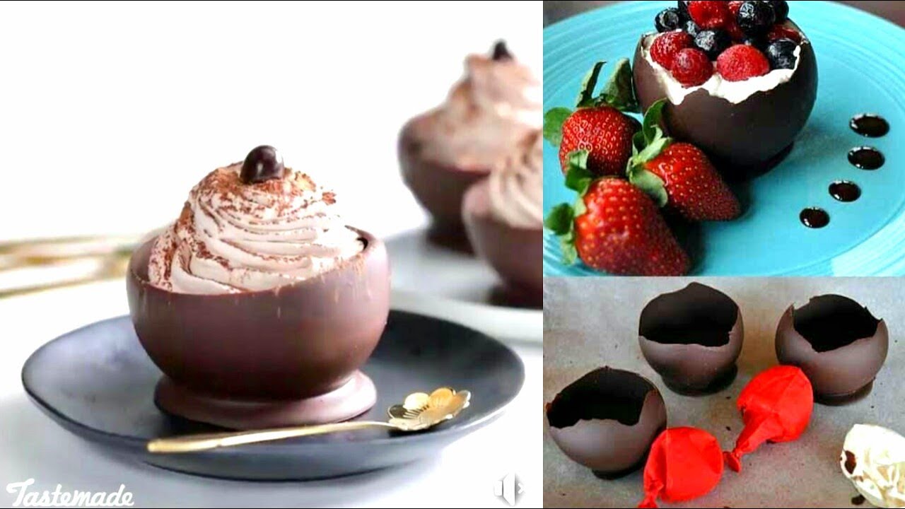 How To Make Balloon Chocolate Bowls - YouTube