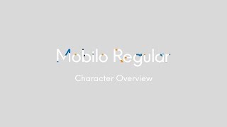 Mobilo Regular - Animated typeface
