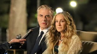 Sarah Jessica Parker and Chris Noth film a carriage ride for And Just Like That' in New York City