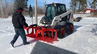 72” Pro Works Grappler attachment. First time hook up.