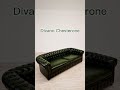 divano chesterfield verde inglese in pelle invecchiata a mano profondità 106 cm. interiordesign