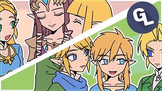 Other Links and Zeldas Meet BotW Link and Zelda