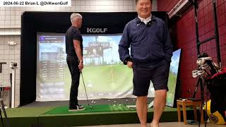 2024-06-22 Brian L (60 yo): KGolf Simulator