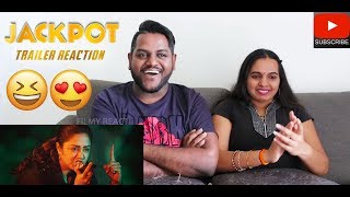 Jackpot Trailer Reaction | Malaysian Indian Couple | Jyotika | Revathy | Suriya
