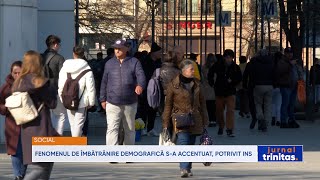 Fenomenul de îmbătrânire demografică s-a accentuat, potrivit INS