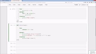 Python 3.6 Tutorial for Beginners Part-8 (Error Handling)