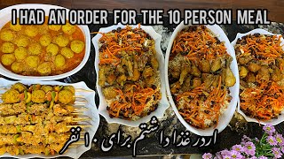 اردر داشتم برای ده نفر / I had an order for 10 people