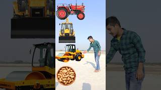 Rounding peanuts to Alto, Rollar, Jcb \u0026 Tractor - Vehicles names magic video