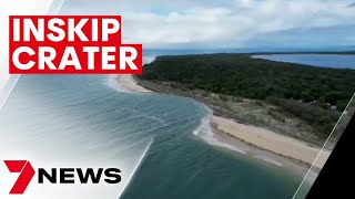 Campers wake to find a giant sinkhole at Inskip Point  | 7NEWS