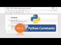 Python Tutorial - 5| Python Comments| Python Tutorial for Beginners |How to Write Comments in Python