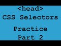 Meta tags and CSS selectors Practice Part 2