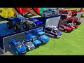 TRANSPORTING CARS, AMBULANCE, POLICE CARS, FIRE TRUCK, MONSTER TRUCK OF COLORS! WITH TRUCKS! - FS 22