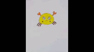 How to draw a crab||Easy drawing #shorts