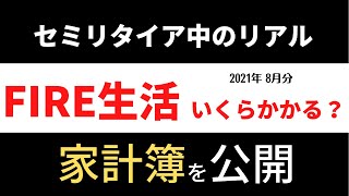 あるセミリタイア生活者の家計簿　2021年8月分【ゆっくり解説】