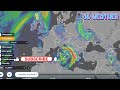 طقس أوروبا 4 مارس 2025 نموذج ecmwf، هطول الأمطار العواصف الممطرة في أوروبا