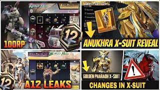 Anukhra X-Suit First Look | A12 Royal Pass 1 To 100Rp | Rp Vehicle Skin | A12 Bonus Pass Upgrade