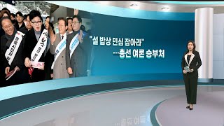 [여의도풍향계] 떡국 여론에 쏠린 시선…설 민심과 총선의 정치학 / 연합뉴스TV (YonhapnewsTV)