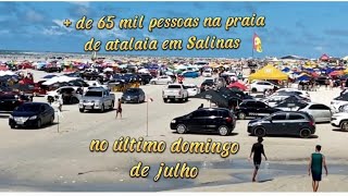 ÚLTIMO DOMINGO de JULHO em SALINAS + de 65 mil pessoas na praia. @FRANREP