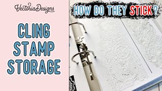 How do they stick? | DIY Cling Stamp Storage Cards | My Secret