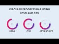 How To Make Circular Progress Bar Using HTML CSS | Neomorphism Progress Bar